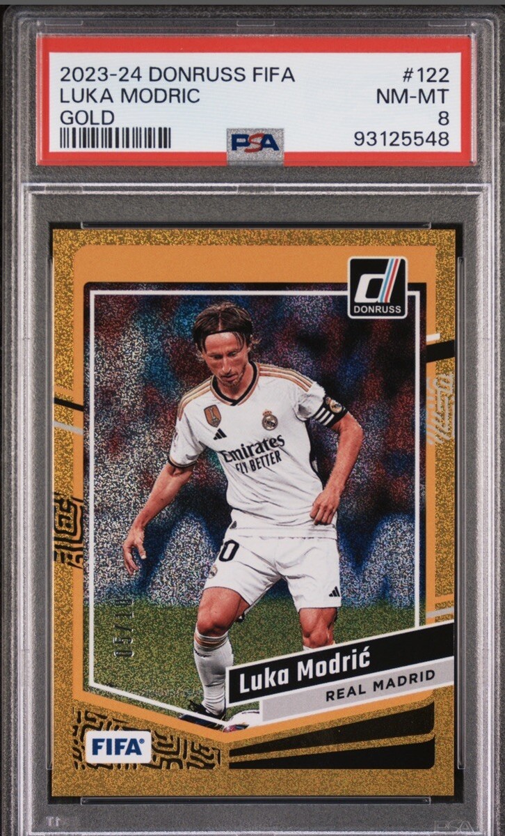 2023-24 Donruss Optic Luka Modric Gold 05/10 Real Madrid SSP POP 1
