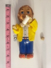 Vintage Wind Up Tin Toy Man With Pitcher Made In Japan Trade Mark TN