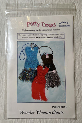 Wonder Woman Quilts Sewing Pattern Party Dress Storage Pocket Bag Purse 1101