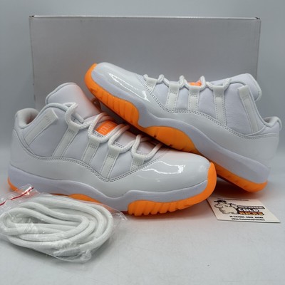 Nike Air Jordan 11 Low Citrus White Bright Citrus AH7860-139 Size 6y Concord XI