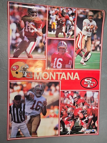 Joe Montana 1990 NOS SEALED VINTAGE SF 49ERS Starline 42x58" Monster Poster RARE - Bild 6 von 20