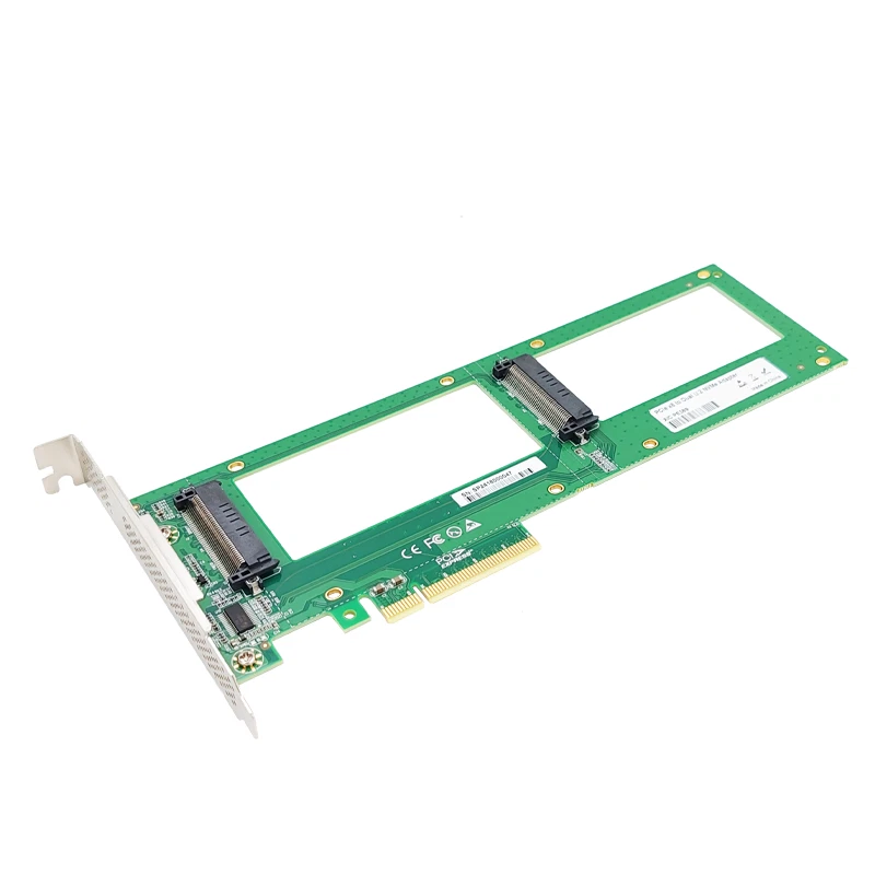 shinreal 2X U.2 SFF-8639 SSD to PCIe4.0  X8 Card U.2 NVMe SSD Adapter - Image 3 of 4