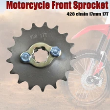 17mm 428 Chain 17T Front Sprocket For 50cc-125cc Dirt Pit Bike ATV Go Kart Quad