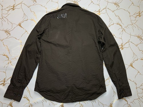 G-Star Raw Men Brown New Luxor Police Shirt Long Sleeves Size XL Logo - Picture 5 of 7