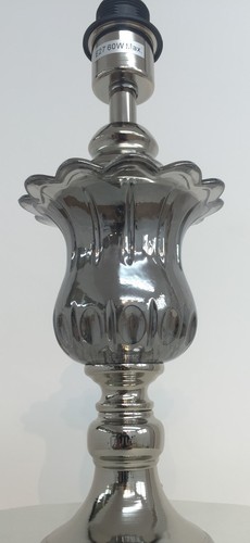 Luxury Bedroom Living Room Bedside Table Lamp Antique Silver Table Lamp 635 - Picture 12 of 13