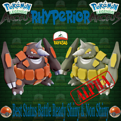 Rhyperior Shiny 6iv Alpha Non Shiny Best Stats Pokemon Legends Arceus ...