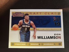 2019 - 20 Zion Williamson Draft Class #1 Panini Contenders 
