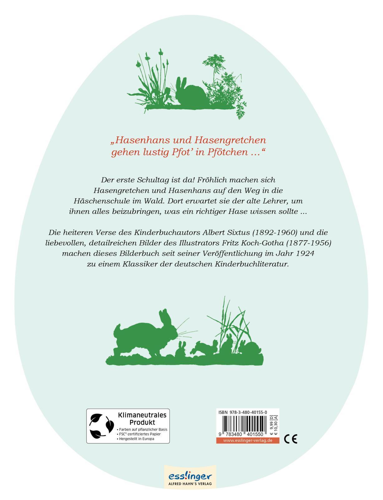 Thumbnail - Die Häschenschule: Großes Pappbilderbuch In Ei-form |