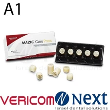 Vericom MAZIC CLARO PRESS Pressable Lithium Disilicate Glass Ceramic Ingot A1-LT