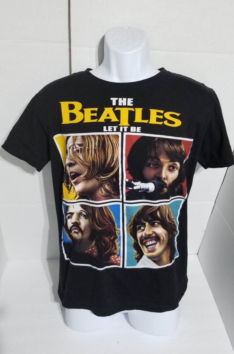 Hot Rock Brand The Beatles Let it Be Double Sided Men's T-Shirt Sz