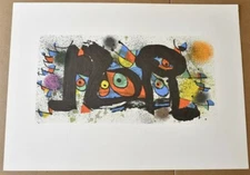 Joan Miro Sculpture I, Lithograph on Arches Paper