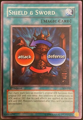 Shield & Sword | SDJ-040 -1st Edition (Near Mint) | Yugioh Card | eBay