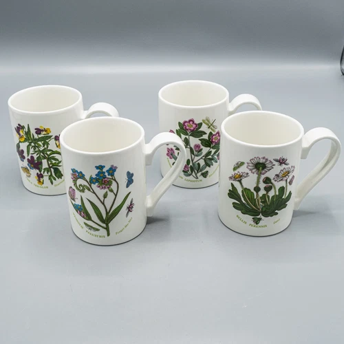 READ- Portmeirion Botanic Garden Mugs Set of 4 - FREE USA SHIPPING
