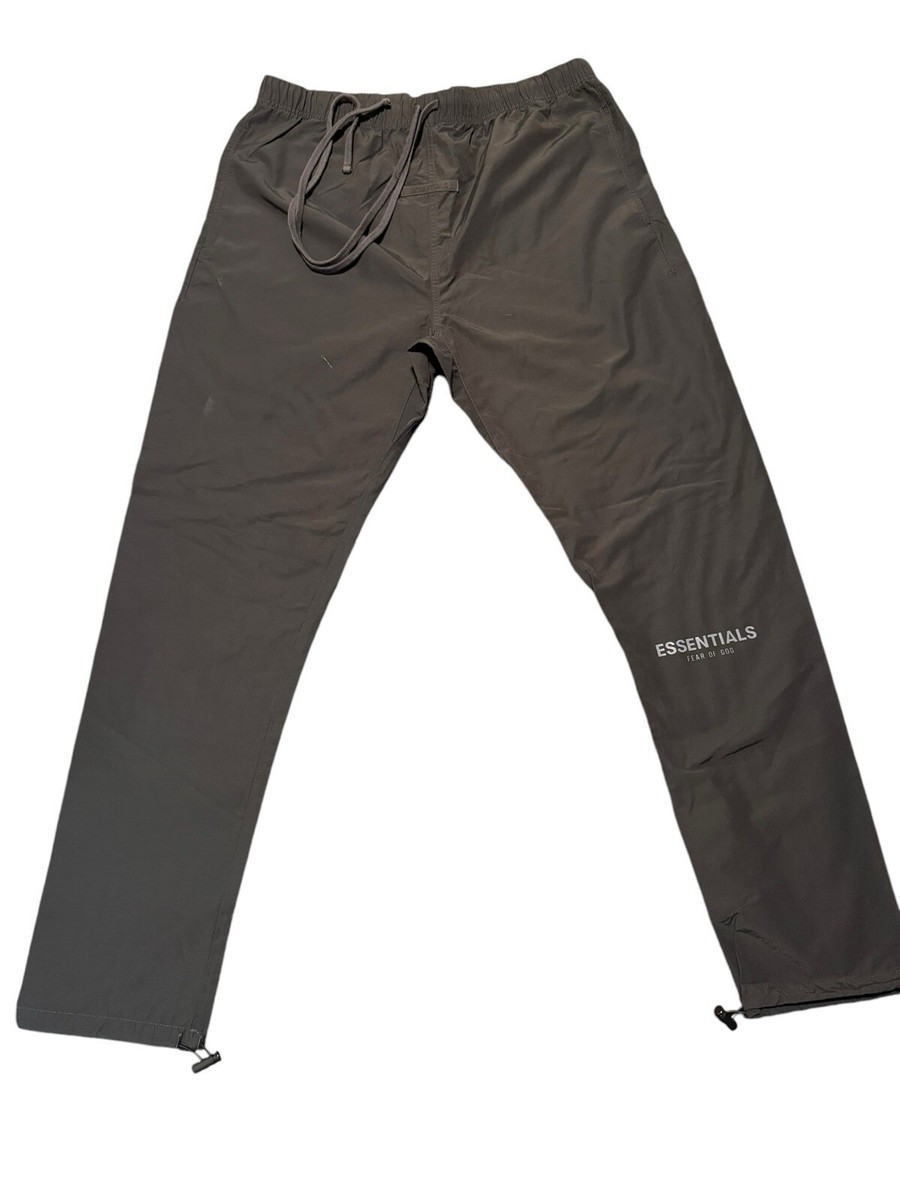 Essentials FEAR OF GOD Nylon Black Track Pants / FOG Size