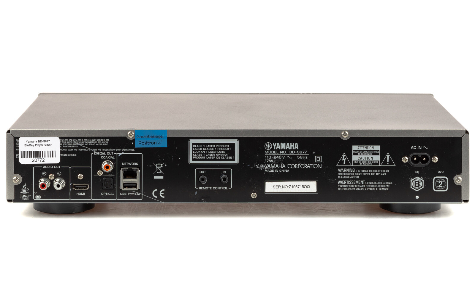 Yamaha BDS677 BluRay Player silber + FB / gewartet 1 Jahr Garantie [3