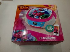 Trolls DreamWorks Hug Sing Dance CD Player Stereo Boombox with AMFM Radio