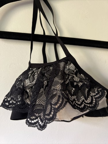 Cosabella Women's Montmartre Naughty Soft Bra size L Sexy Black Lace Lingerie - Picture 4 of 8