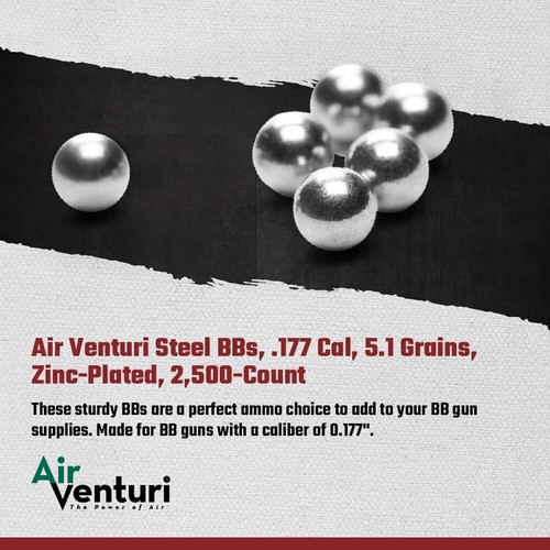 2500 Count Airgun Pistol BBs Pellets Steel Metal Ammo for BB Gun .177 Cal Bottle - Picture 4 of 4