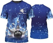 Personalized Name Bowling Shirts for Men and Women 3D, Bowling Shirts for Team