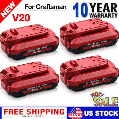 20 Volt Max 3A/6.0Ah For Craftsman V20 Li-Ion Battery CMCB206 CMCB204 CMCB202 US