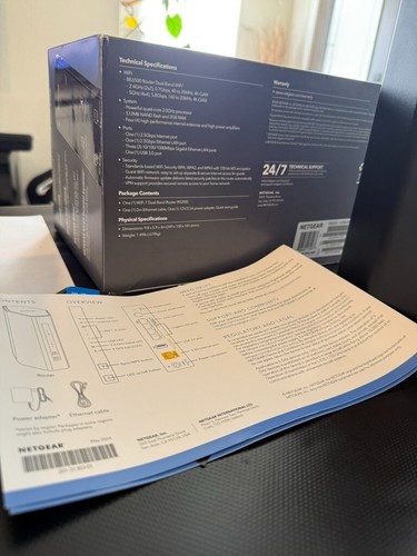 NETGEAR Nighthawk BE6500 Dual-Band Wi-Fi 7 Router Black Model RS200 - Photo 4/5