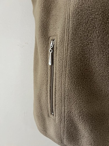 Karen Scott Sport Full Zip Zeroproof Fleece Vest Sweater Womens PL Brown Cassis - Picture 5 of 18