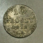 GRAND DUCHE  WARSZAWA 10 GROSZI 1812  RARE RARE