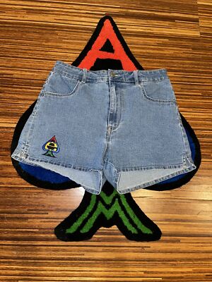 Basic Accem Denim Embroidered Shorts