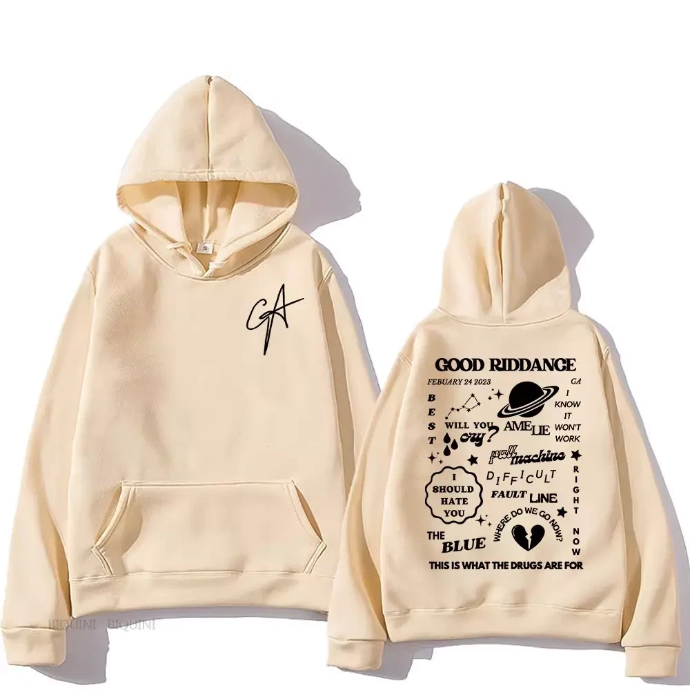GA Gracie Abrams Singer Good Riddance Hoodie Double-Sided Fan Gift