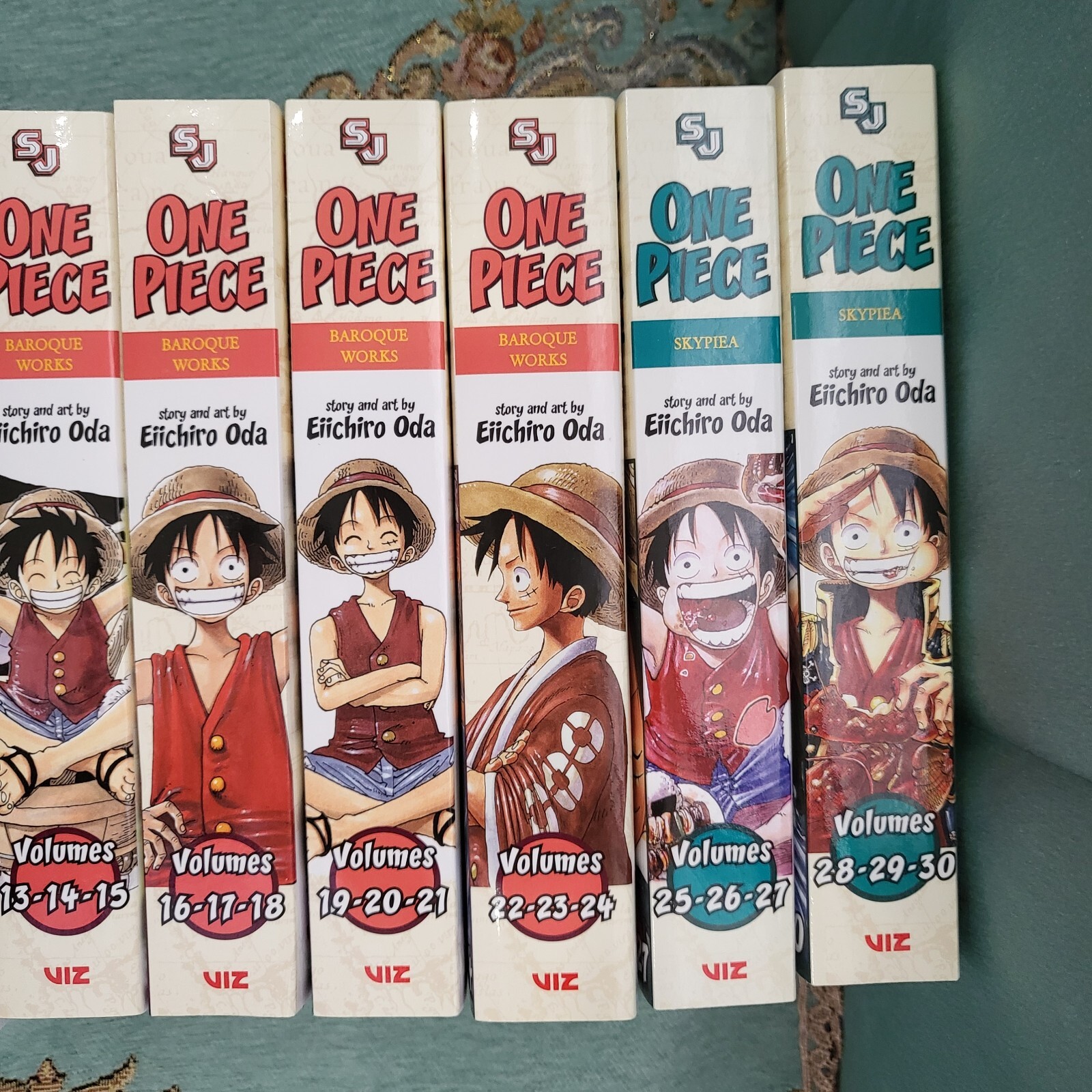 One Piece (3in1 Edition) 10 books English Manga Set 110 (Vol. 130