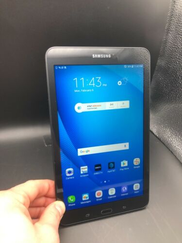 Samsung Galaxy Tab E 8" 16GB Android Tablet mit WLAN + 4G (AT&T) schwarz SM-T377A  - Bild 1 von 6