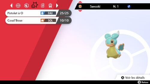 Sancoki Orient shiny niveau 1 6 IVs + Masterball sur Pokémon Épée ou Bouclier