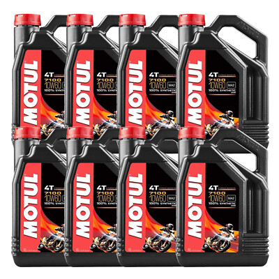 Motul 7100 10W-60 Synthetic Ester 4T 32L Engine Oil 8 x 4L