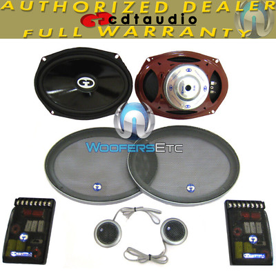 CDT AUDIO CL-69CX CAR 2-WAY 6 X 9'' COMPONENT SPEAKERS CROSSOVERS TWEETERS NEW