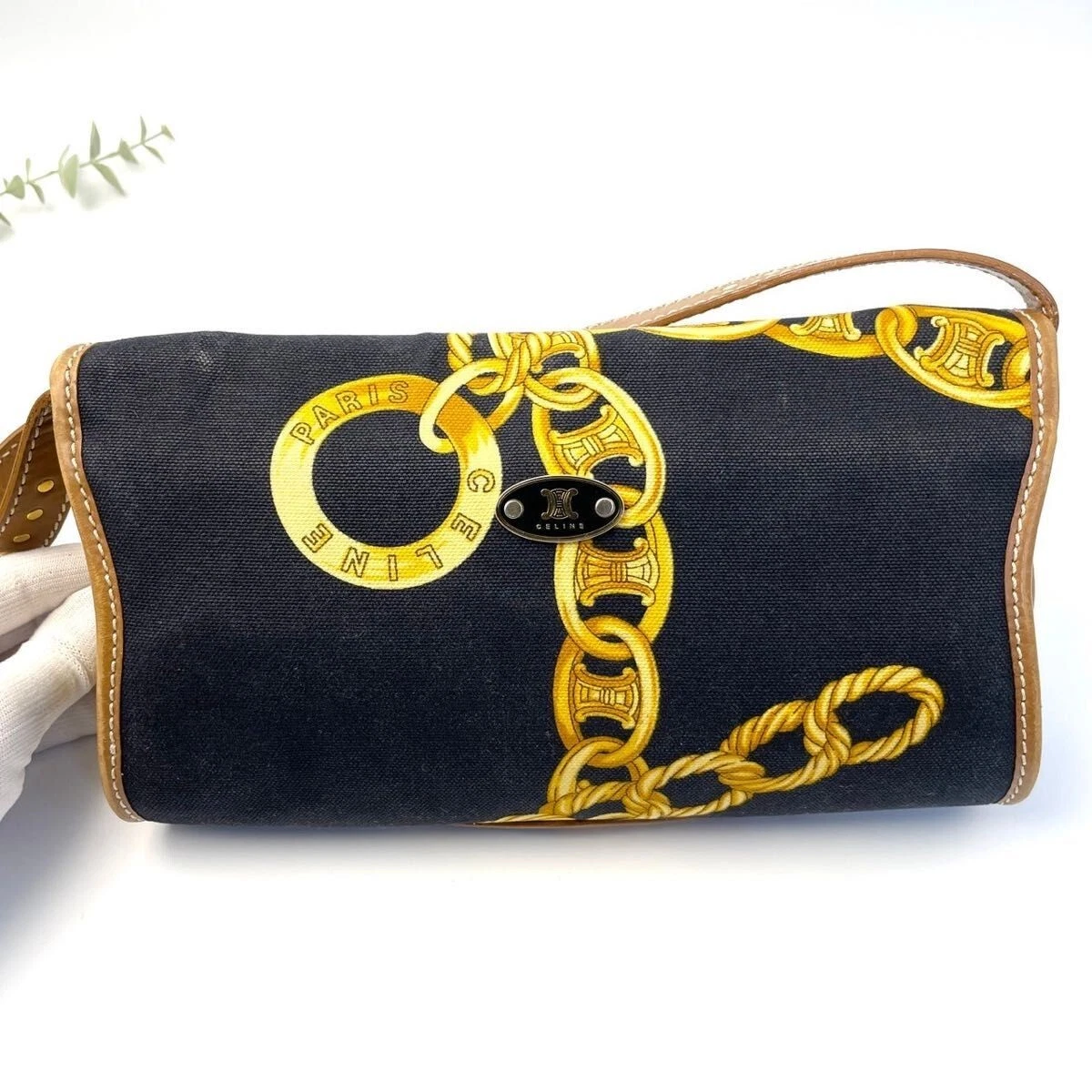 Borsa Celine Paulbot borsetta modello catena donna vintage vecchia Celine rara