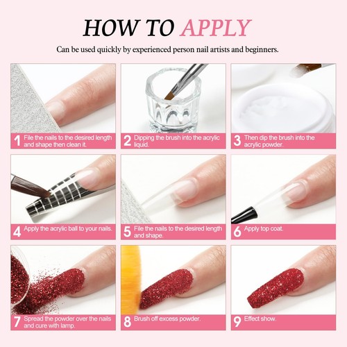 Acrylic Nail Kit with Everything: Starter Nail for Beginners with Everything - Picture 2 of 9