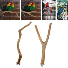 Wooden Bird Perches Parrot Stand Branch Easy to Install Pet Bird Toys Climbing