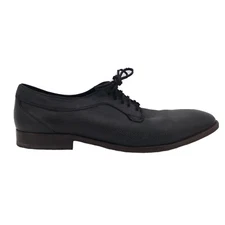 H By Hudson Black Leather Oxford Lace Up Dress Shoes Mens Size 43 EUR US 10