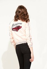 Nwot Claudie Pierlot Pink Vitamine Satine Jacket