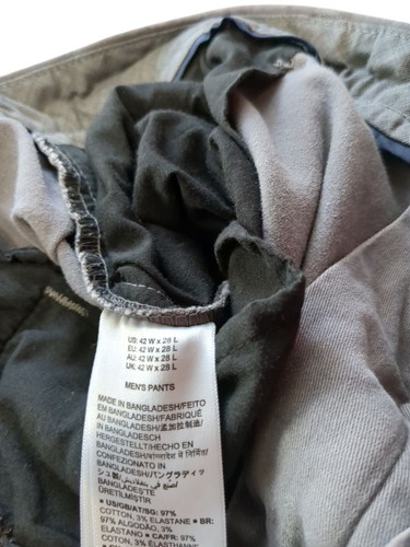 Amazon Essentials Men's Slim Fit Gray Pants Size 42 X 28 - Picture 7 of 7