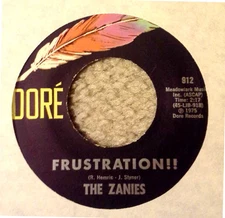 THE ZANIES - FRUSTRATION b/w ROLLER COASTER - DORE 45 - REMAKE - 1975 INSTRO