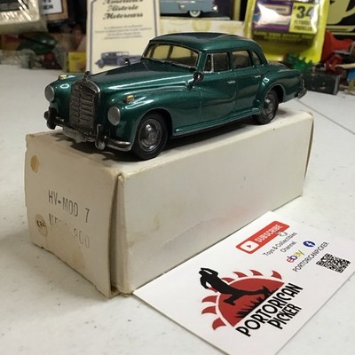 HV MOD #7 GREEN 1955, 1957 MERCEDES BENZ 300 ADENAUER 1:43 WHITE METAL MODEL