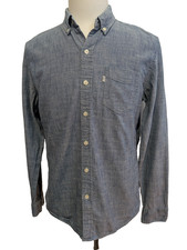Chemise LEVI'S Bleu Effet Jean Denim Manches Longues - Taille M