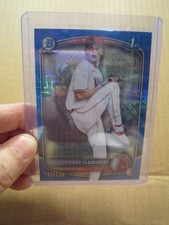 Johnny Slawinski 2025 Bowman Draft Chrome Blue Mojo #BDC-153 132/150 + Base 1stB