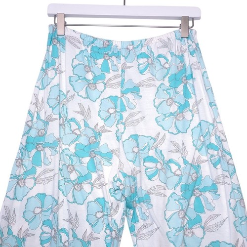 COSABELLA Floral Drawstring Wide Leg Pajama Pants Lounge Soft Cotton Modal Sz L - Picture 5 of 6