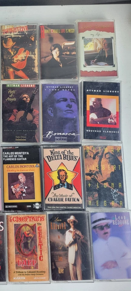 Estate Cassette Tape Collection Lot 70 Folk Blues Jazz Flamenco Singer Vintage - Image 2 of 4