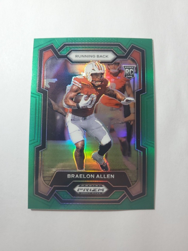 2024 Panini Prizm Draft Picks - Braelon Allen #129 Green Prizm (RC)