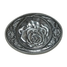 CTM Women's Western Rose Belt Buckle