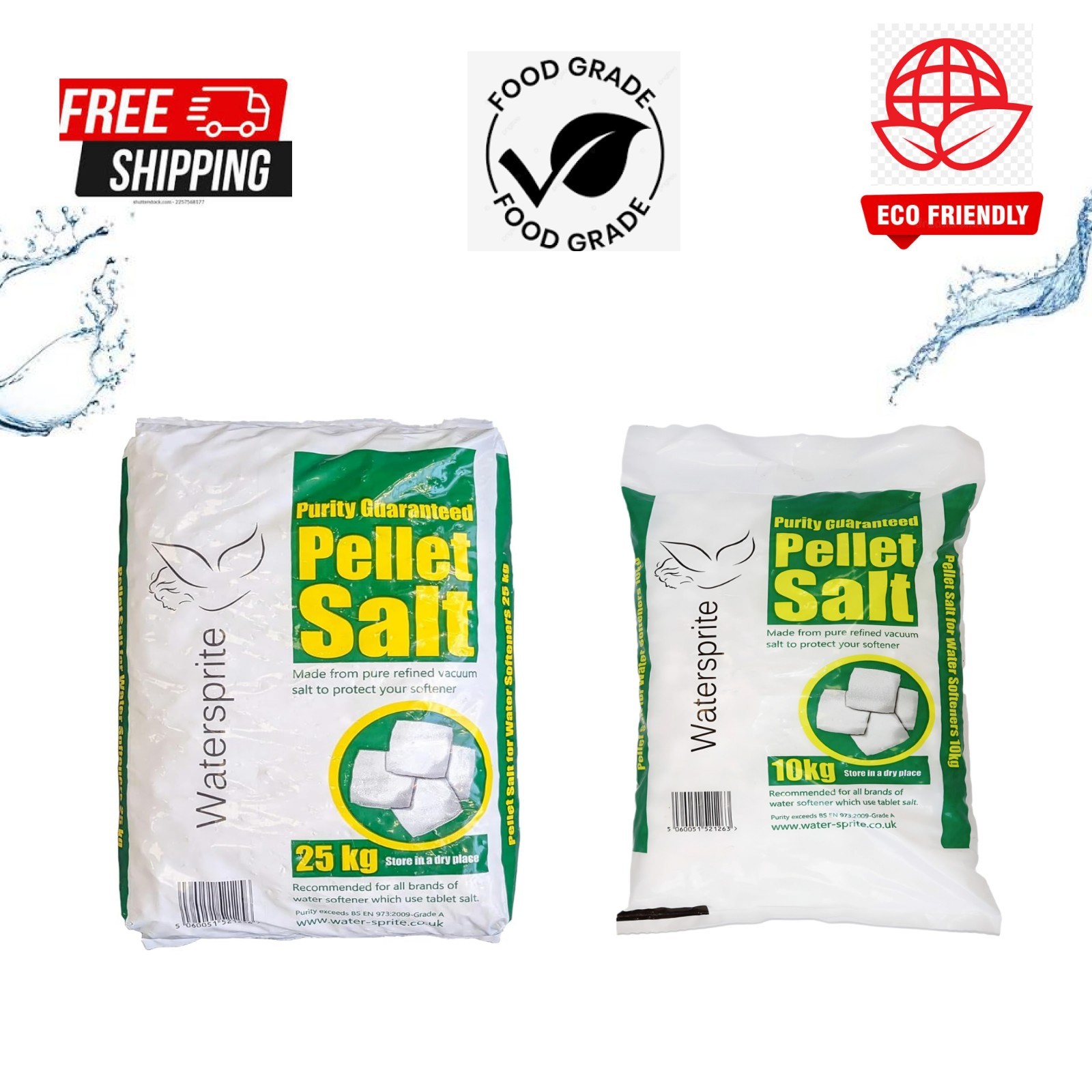 Compresse di sale addolcitore d'acqua - sacchetti da 10 kg / 25 kg | Compressa di sale PDV per uso alimentare