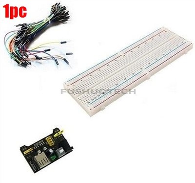 Jumper Cable+Breadboard Board 830 Point MB102 Power Supply Module 5V 3.3V+65P bm